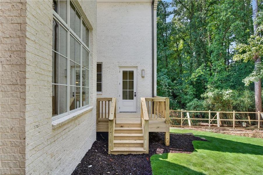 Exterior details and patio area of a home in , Atlanta (Image 32). Exterior details and patio area of a home in , Atlanta (Image 32).