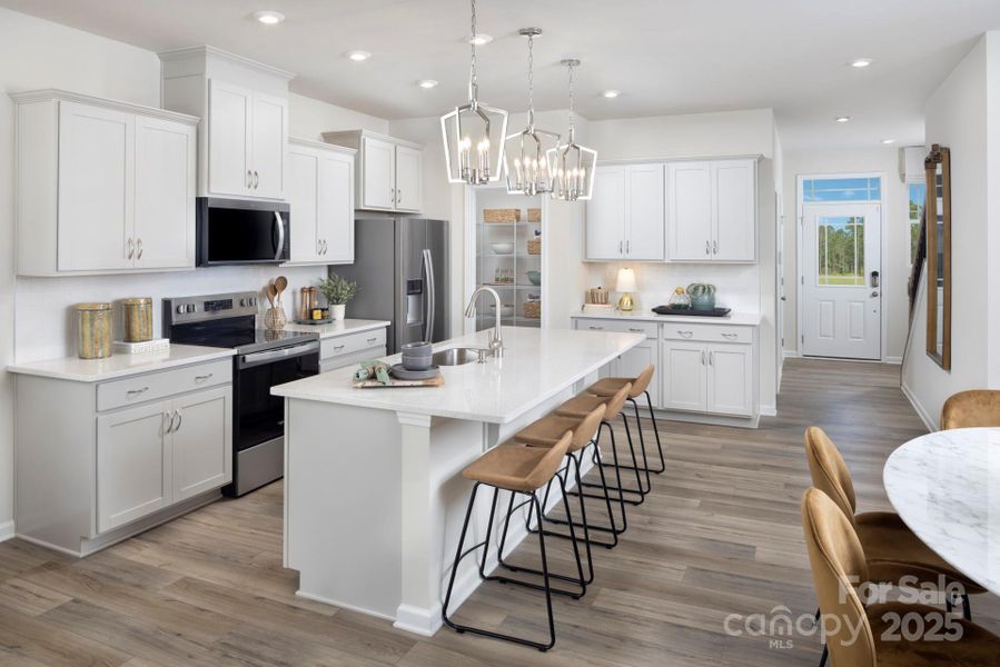 Furnished interior view inside a new home in Bailey Run, Charlotte (Image 7).