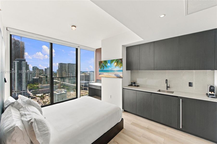 Furnished interior view inside a new home in , Miami (Image 31).