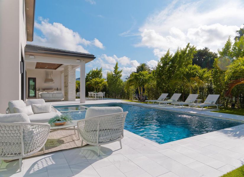 Furnished interior view inside a new home in , Palm Beach Gardens (Image 7). Furnished interior view inside a new home in , Palm Beach Gardens (Image 7).