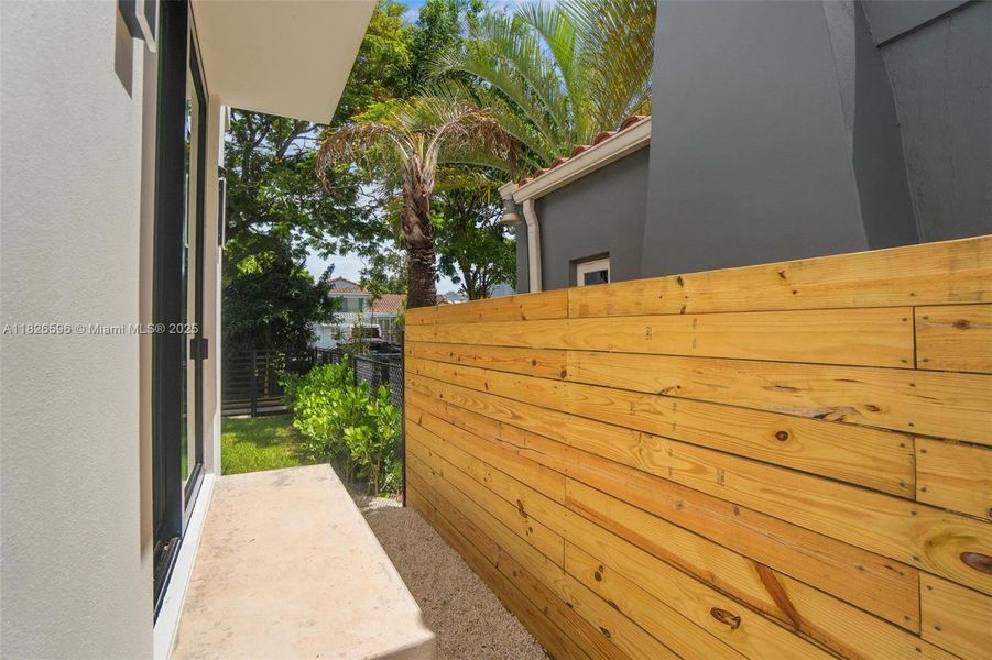Exterior details and patio area of a home in , Miami (Image 35). Exterior details and patio area of a home in , Miami (Image 35).