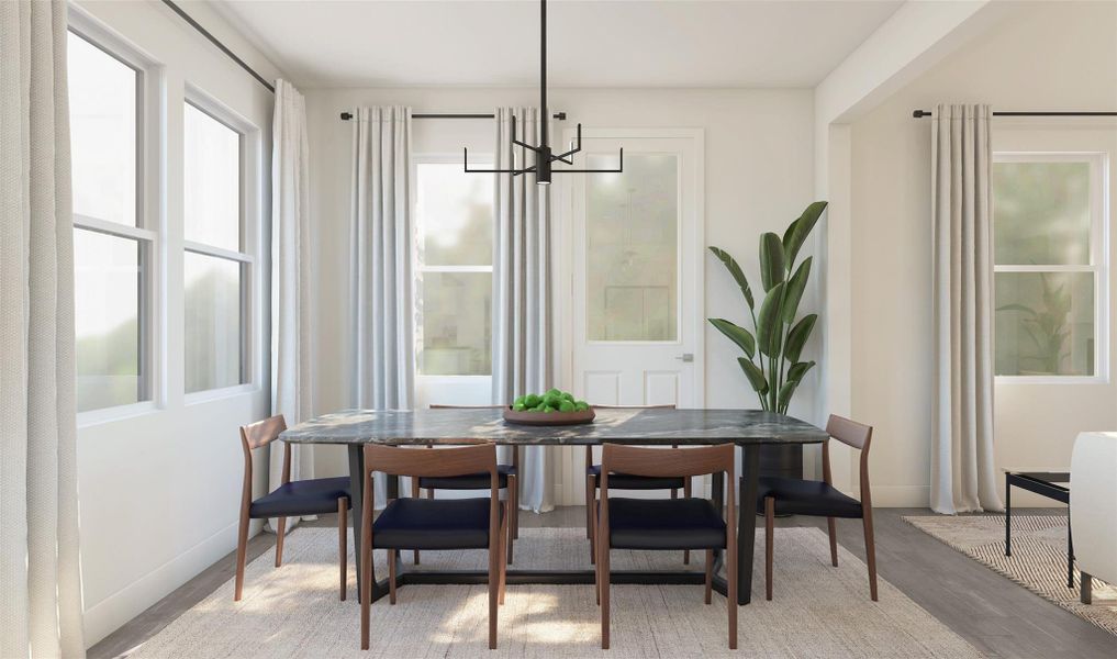 Charming dining area (*Artist rendering used for illustration purposes only.)