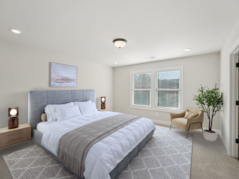 Furnished interior view inside a new home in Hemingway - Highland Series, Cumming (Image 7).