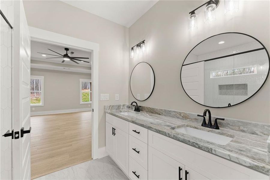 Furnished interior view inside a new home in , Clarkesville (Image 5).