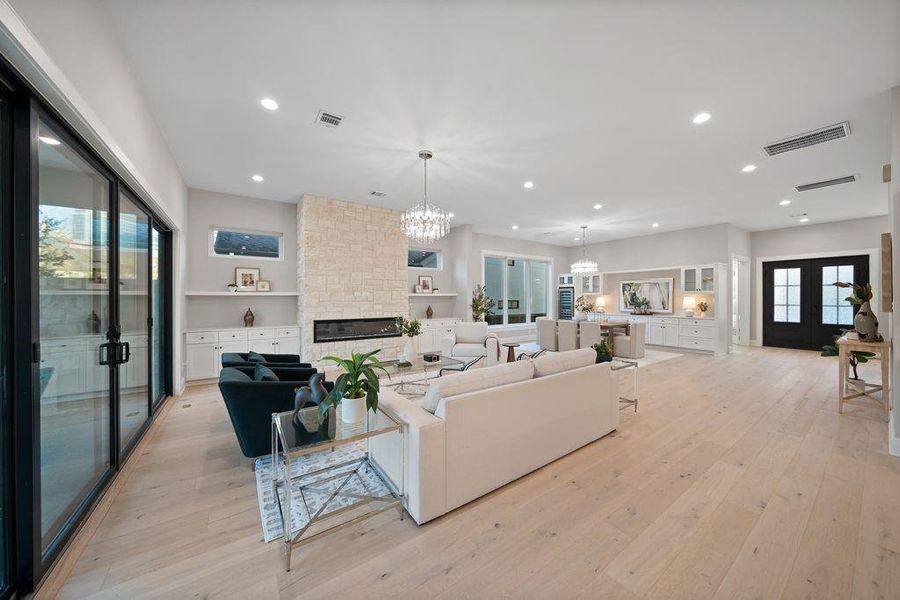 Furnished interior view inside a new home in , Houston (Image 8). Furnished interior view inside a new home in , Houston (Image 8).