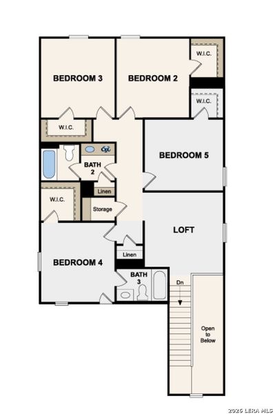 2D floor plan layout of this home in Park Place, New Braunfels, TX (Image 3).