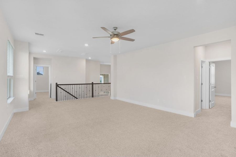 Representative unfurnished interior of a home built from the Archer by Chesmar Homes in Highland Village, Georgetown (Image 9).
