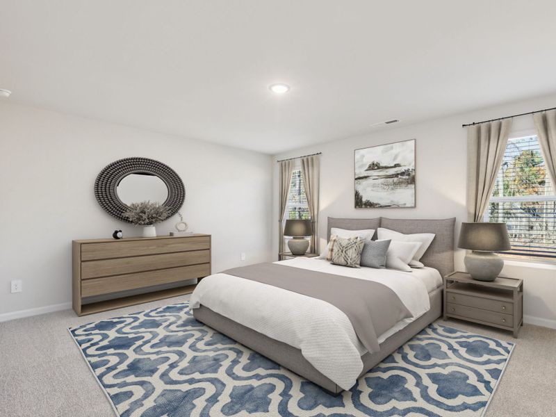 Furnished interior view inside a new home in Marshburn Landing - Signature Series, Wendell (Image 12).