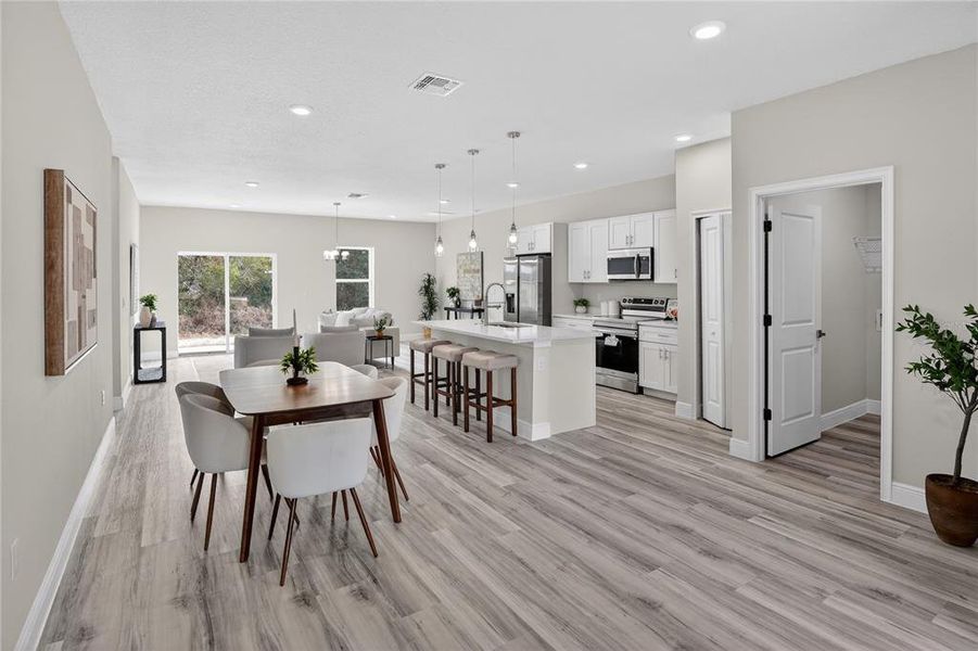 Furnished interior view inside a new home in , Ocala (Image 5). Furnished interior view inside a new home in , Ocala (Image 5).