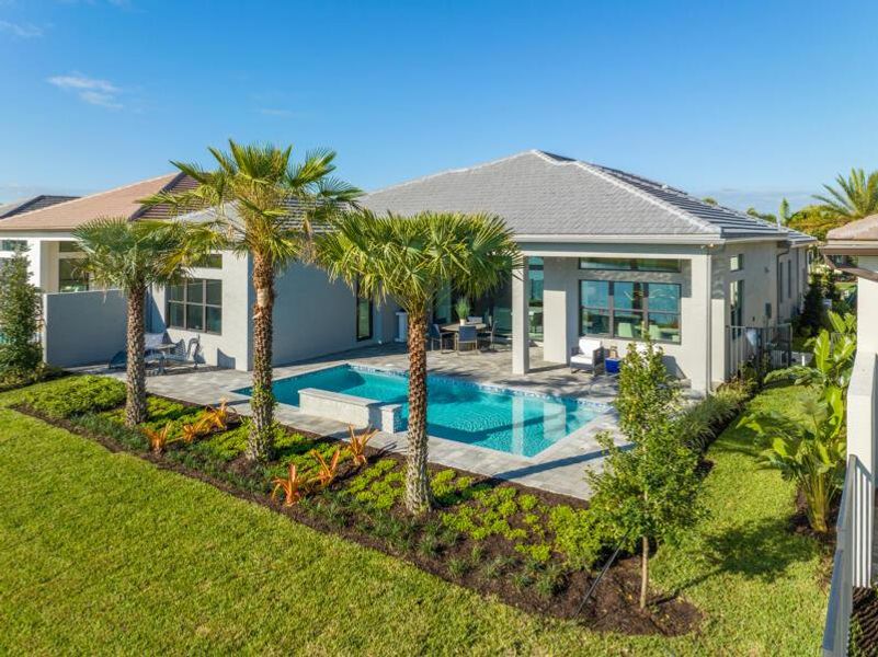 Exterior details and patio area of a home in Valencia Grand, Boynton Beach (Image 20). Exterior details and patio area of a home in Valencia Grand, Boynton Beach (Image 20).