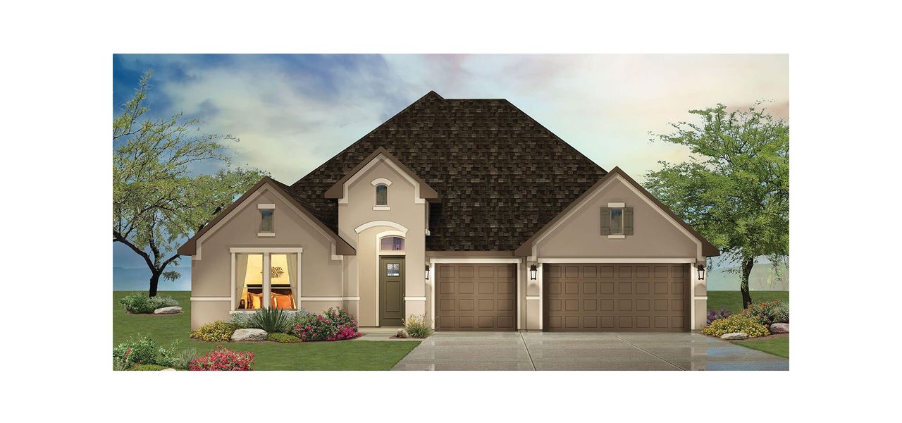 Representative exterior photo of a completed home built from the Ashland by Robson Resort Communities in Robson Ranch Texas, Denton, TX (Image 5). Representative exterior photo of a completed home built from the Ashland by Robson Resort Communities in Robson Ranch Texas, Denton, TX (Image 5).