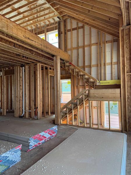 In-progress construction of a new home in Retreat at Oak Park, Houston, TX (Image 23). In-progress construction of a new home in Retreat at Oak Park, Houston, TX (Image 23).