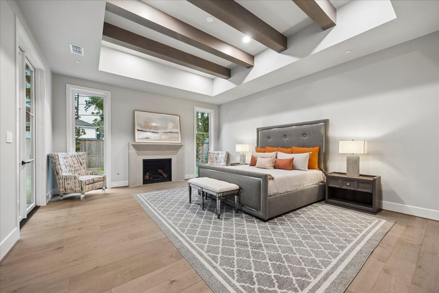 Furnished interior view inside a new home in , Houston (Image 36).