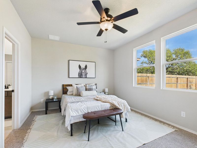 Furnished interior view inside a new home in Bricewood, San Antonio (Image 33).