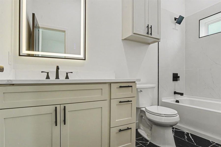Furnished interior view inside a new home in , Dallas (Image 8).