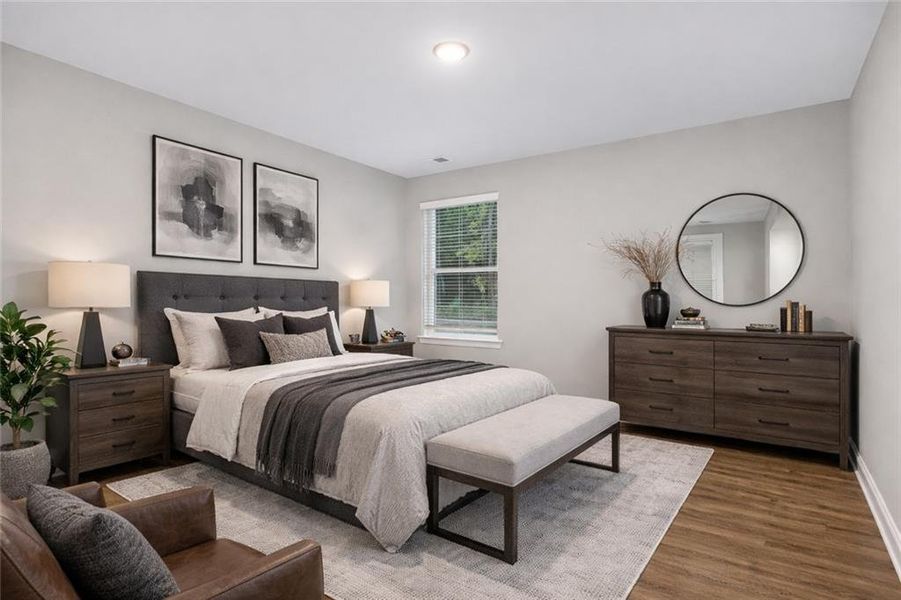 Furnished interior view inside a new home in , Haddock (Image 5).