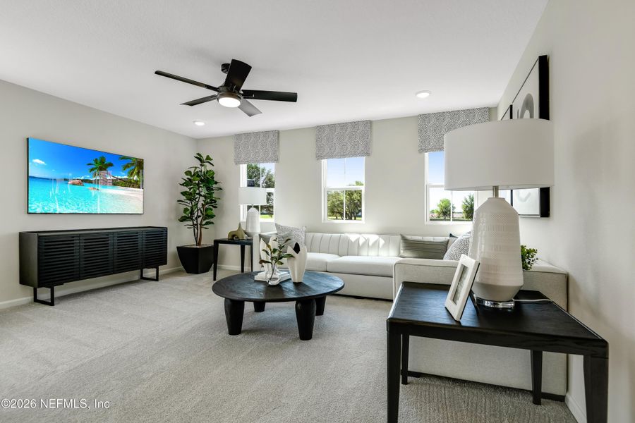 Furnished interior view inside a new home in Seasons at Grandview Gardens, Deland (Image 8). Furnished interior view inside a new home in Seasons at Grandview Gardens, Deland (Image 8).