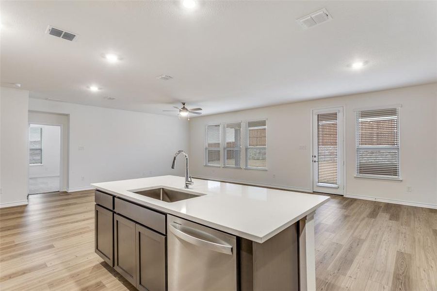 Furnished interior view inside a new home in Sierra Vista at Kelly Ranch, Aledo (Image 12).