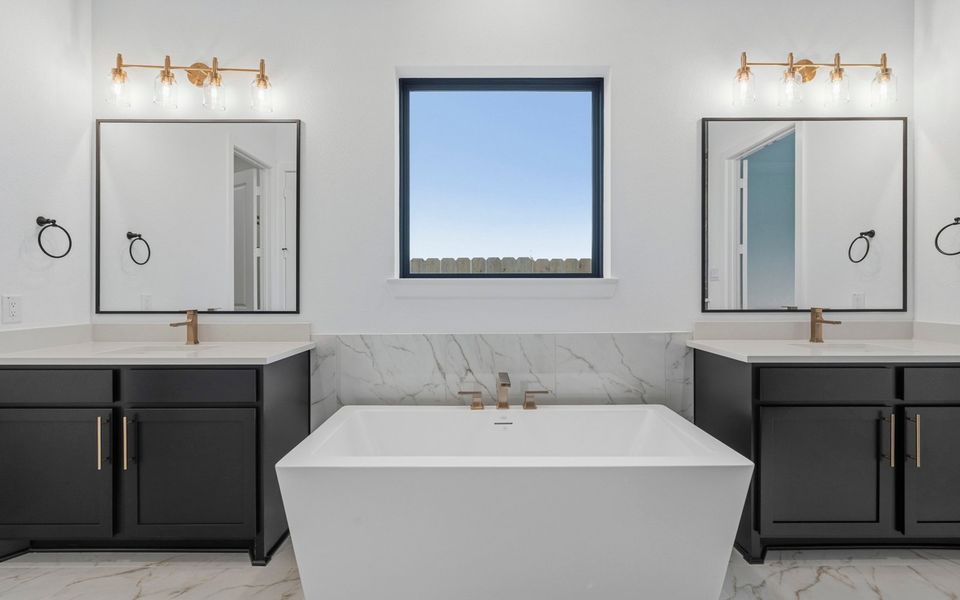 Furnished interior view inside a new home in Elyson, Katy (Image 8).