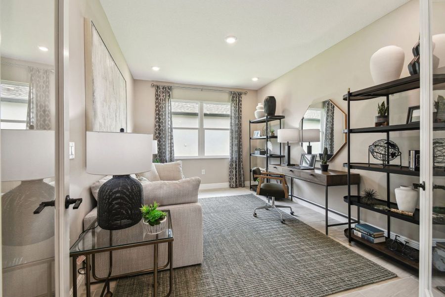 Furnished interior view inside a new home in Pinecone Reserve, Brooksville (Image 9).