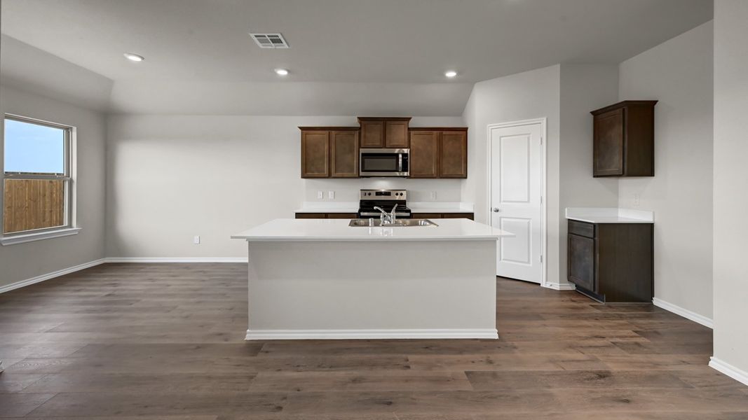 Furnished interior view inside a new home in Creeks at Burnett Trail, Canton (Image 5). Furnished interior view inside a new home in Creeks at Burnett Trail, Canton (Image 5).
