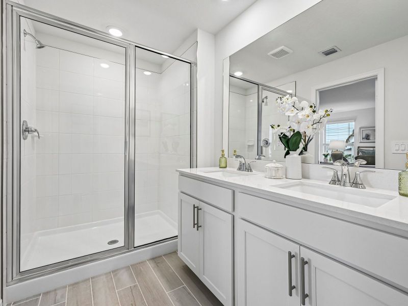 Furnished interior view inside a new home in Meritage Homes at Central Park, Port St. Lucie (Image 9).