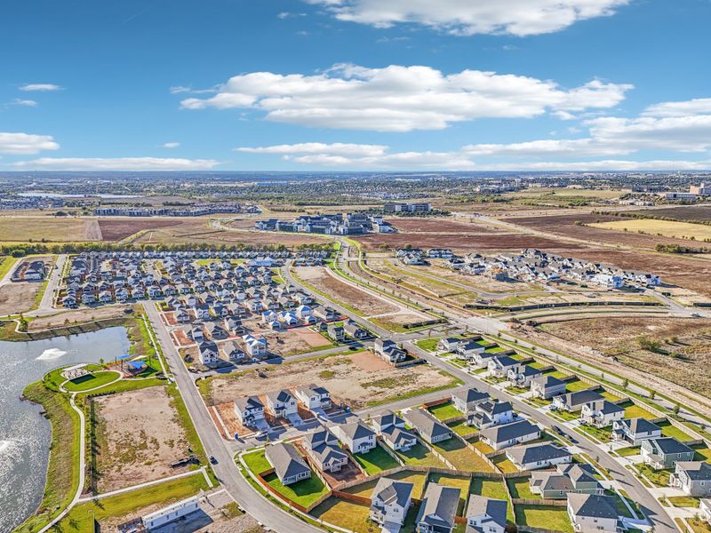 Avery Centre aerial of neighborhood