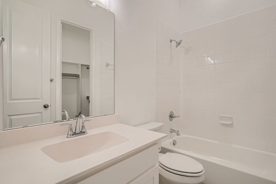 Plan 852 Secondary Bathroom Representative Photo