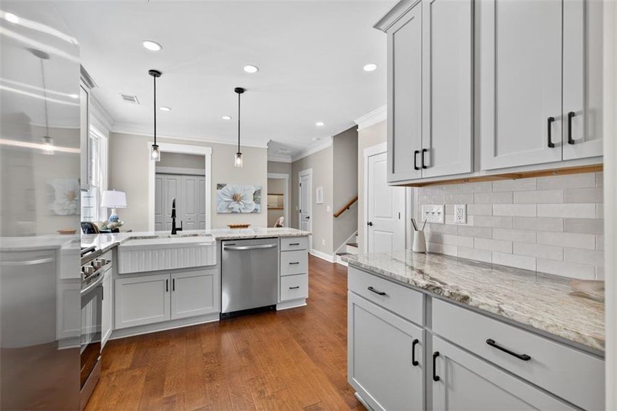 Furnished interior view inside a new home in , Covington (Image 4). Furnished interior view inside a new home in , Covington (Image 4).