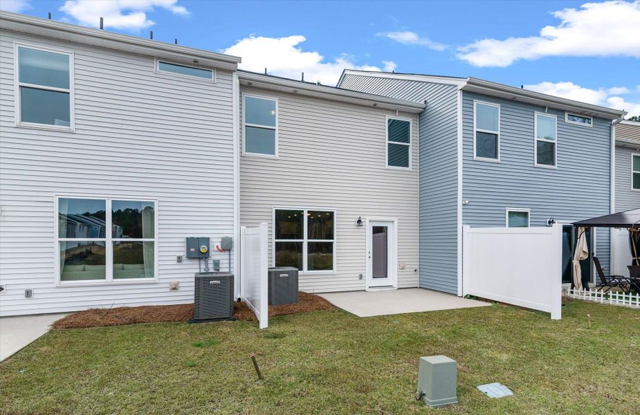 Exterior details and patio area of a home in , Goose Creek (Image 23). Exterior details and patio area of a home in , Goose Creek (Image 23).