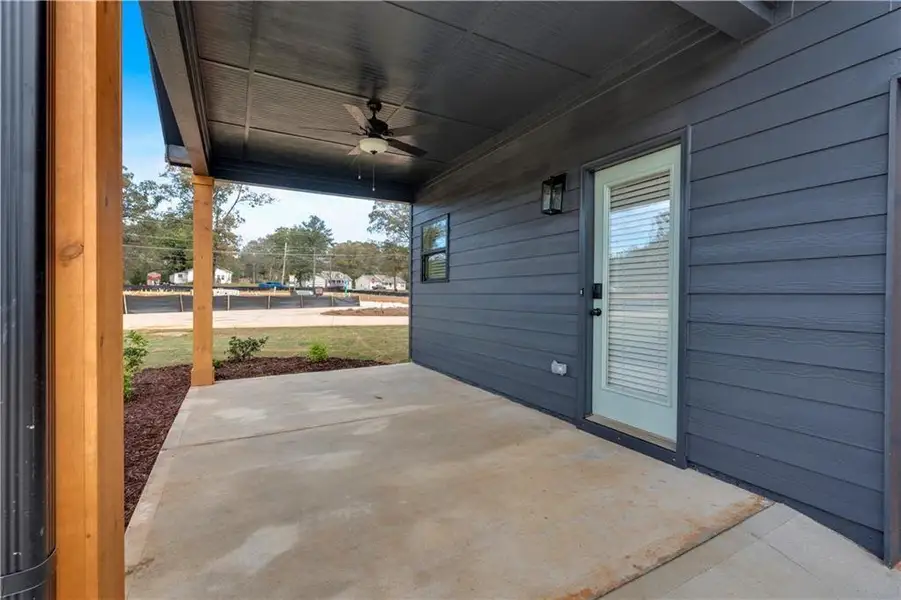 Exterior details and patio area of a home in , Emerson (Image 4).