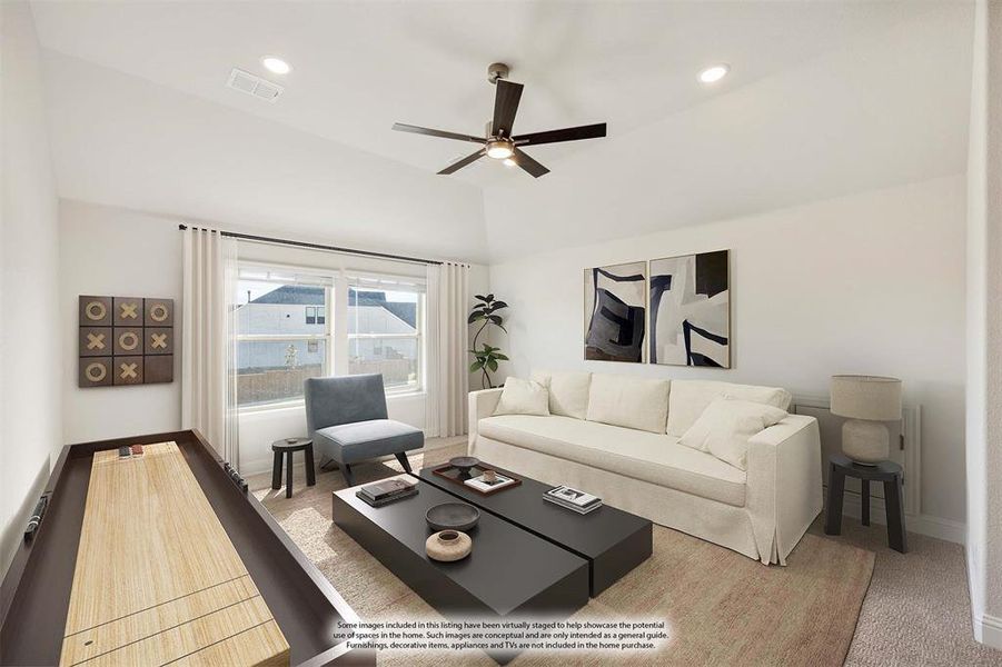 Furnished interior view inside a new home in Rockwood 90, Mansfield (Image 7).