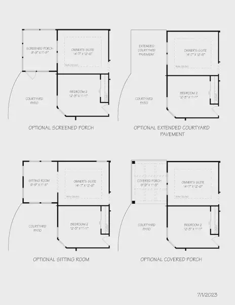 2D floor plan layout for the Palazzo by Epcon Communities in The Courtyards at Bailey Farms, Dacula, GA (Image 37).