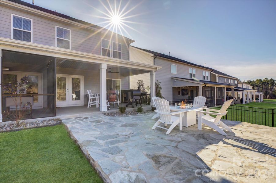 Exterior details and patio area of a home in Lakeside Glen, York (Image 24).