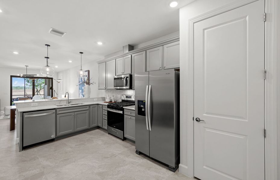 Kitchen with ample storage