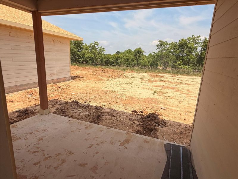 Covered patio