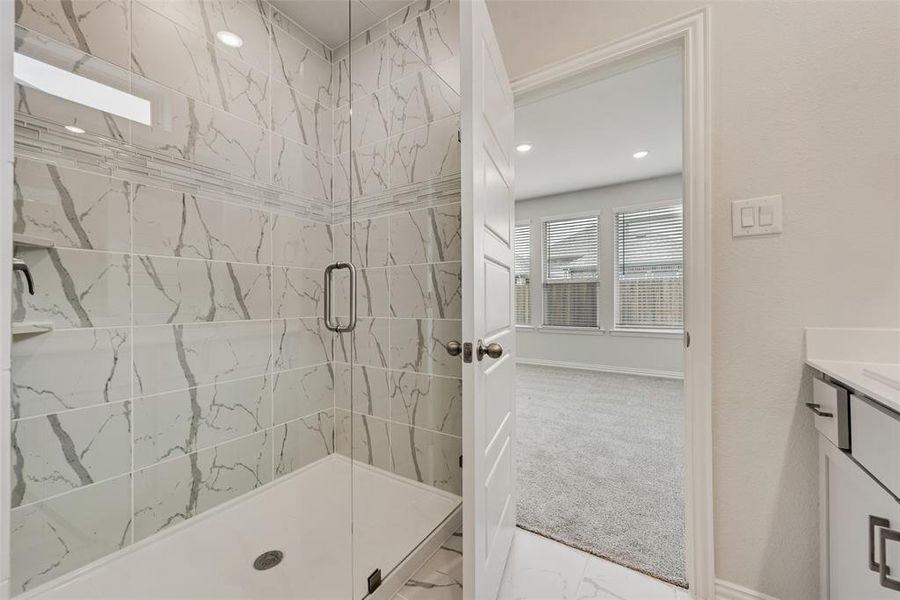 Furnished interior view inside a new home in Villages of Hurricane Creek, Anna (Image 7). Furnished interior view inside a new home in Villages of Hurricane Creek, Anna (Image 7).