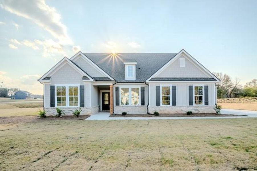 Front exterior of a new home in , Good Hope, GA, highlighting curb appeal (Image 15).