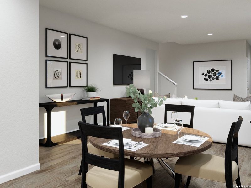 Furnished interior view inside a new home in Melissa Ranch, San Antonio (Image 11).
