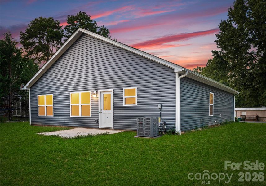 Exterior details and patio area of a home in , Hickory (Image 3).