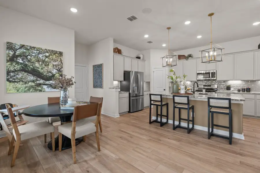 Furnished interior view inside a new home in The Crossvine – Garden Homes, Schertz (Image 8). Furnished interior view inside a new home in The Crossvine – Garden Homes, Schertz (Image 8).