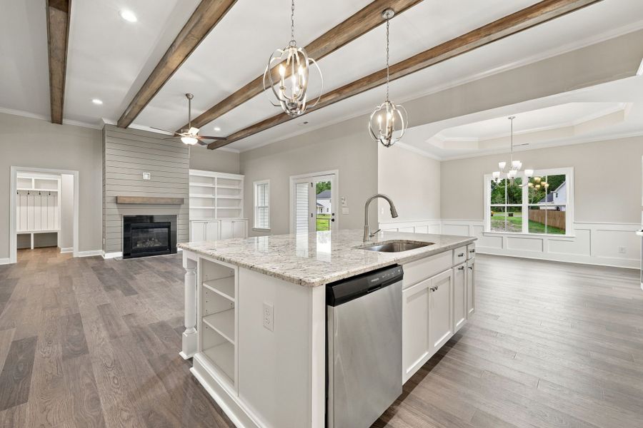 Furnished interior view inside a new home in Laurel Oaks, Greenville (Image 12).
