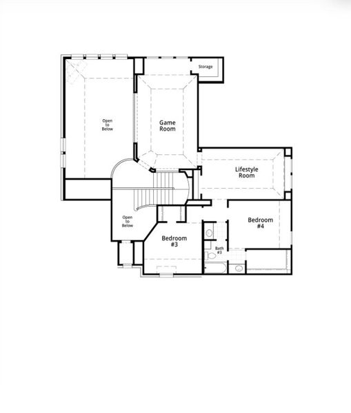 2D floor plan layout for the 228 Plan by Highland Homes in Two Step Farm: 60ft. lots, Montgomery, TX (Image 5). 2D floor plan layout for the 228 Plan by Highland Homes in Two Step Farm: 60ft. lots, Montgomery, TX (Image 5).