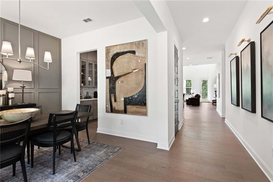 Furnished interior view inside a new home in East Harbor II at Chestatee, Dawsonville (Image 36).