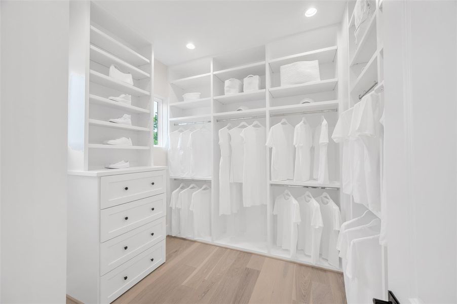 Custom primary closet