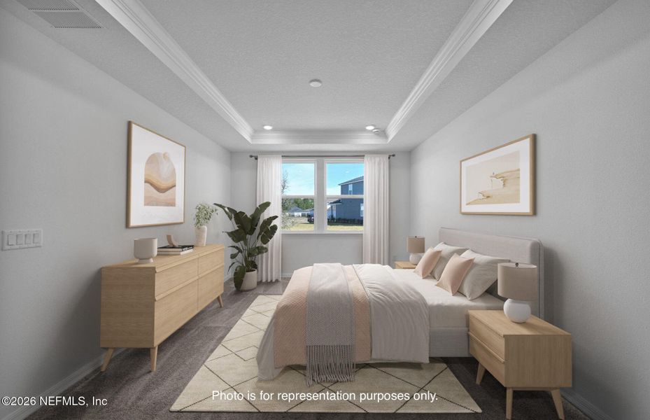 Furnished interior view inside a new home in Hyland Trail, Green Cove Springs (Image 7).