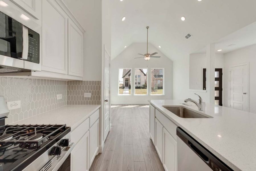 Representative furnished interior of a home built from the Wisteria by Pacesetter Homes in Elevon, Lavon (Image 11).