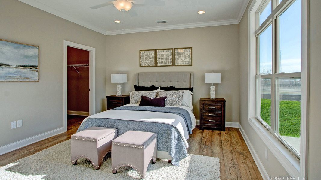 Representative furnished interior of a home built from the Capri by Epcon Communities in Lakeside at Millican Reserve, College Station (Image 10).