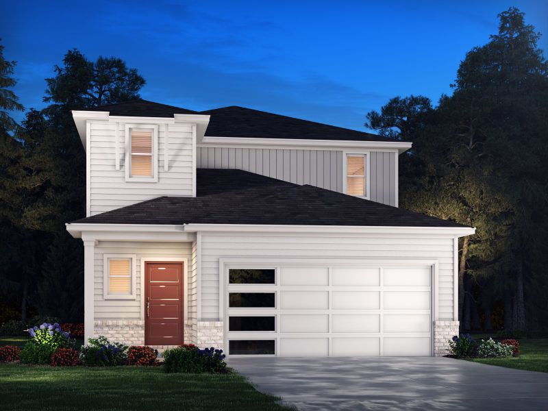 Front exterior of a new home in Greystone - Ridge Series, Smyrna, TN, highlighting curb appeal (Image 1).