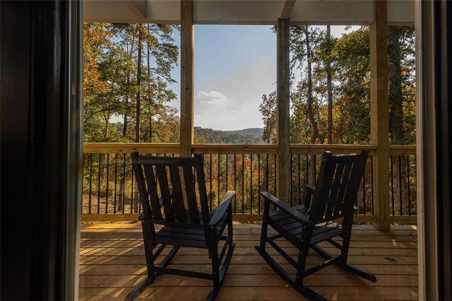 Exterior details and patio area of a home in , Ellijay (Image 19).